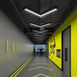Arrow chandelier LED modeling light Office gym Internet cafe store Shopping mall corridor aisle V-shaped industrial wind light