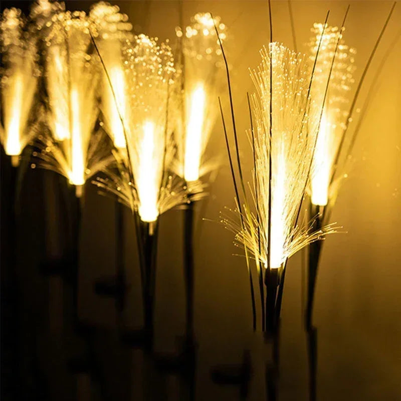 LED Solar Garden Reed Lamp Outdoor Waterproof Lawn Light Yard Christmas Decoration Path Lighting Decor Solar Power Light