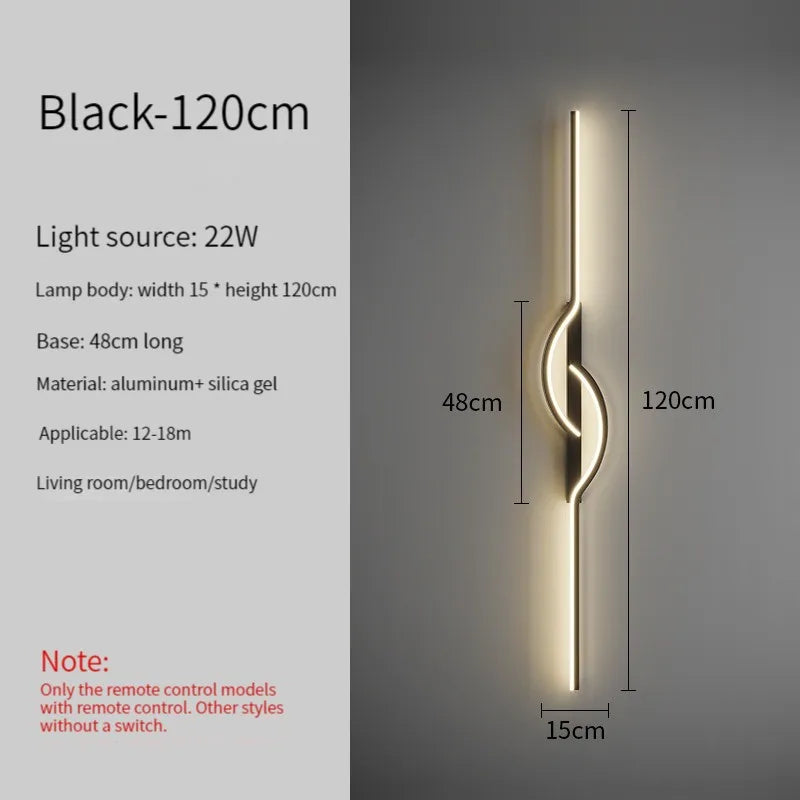Led Bedside Wall Sconce Lamp For Living Room Bedroom Stair Modern Art Interior Wall Lights Light Fixture Night Lamps Home Decor