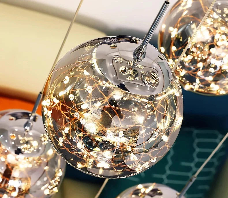 New models Nordic Home Decoration Stair Chandelier Living room and Dining room Pendant Lights Ceiling light indoor Lighting