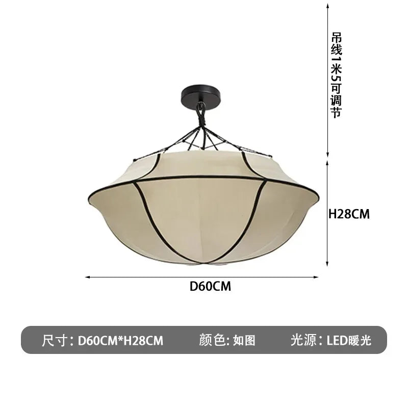 Japanese silk pendant light Art Decor Oi Soi ufo umbrella lamp LED chinese lantern Living Room Study office unique bedroom light