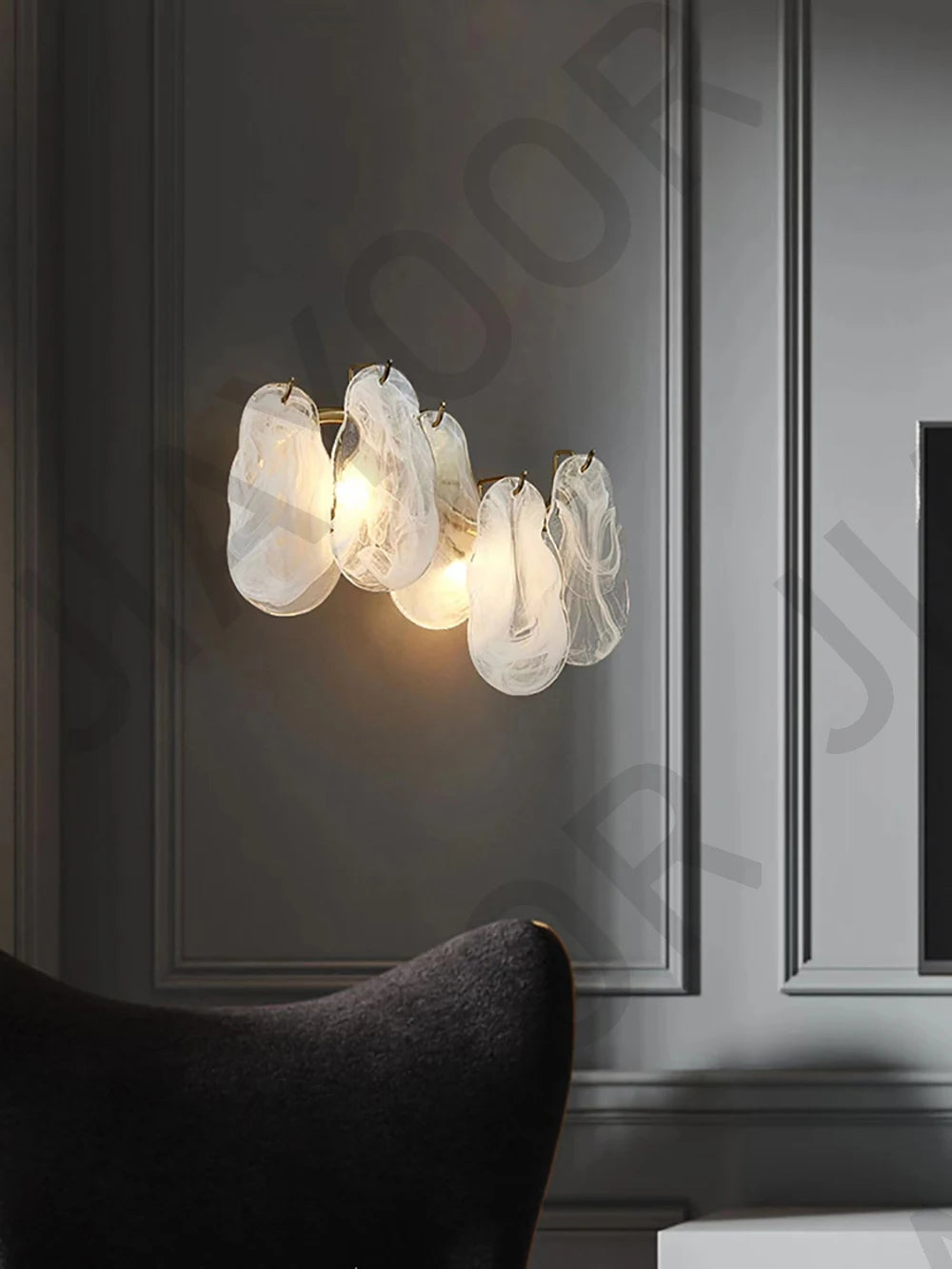 Cream Style Chandelier Lighting Fixtures Furniture Luxurious Living Room Decoration Glass Cloud Chandelier Simple And Modern