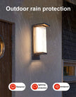 Outdoor Waterproof Wall Lamp for Courtyard Villa Entrance Garden Yard Lighting Modern Simple Style Metal+PC Light Source