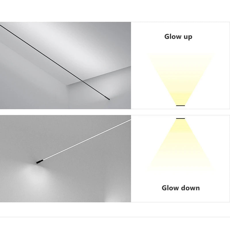 Minimalist LED Skyline Linear Light COB Modern Wall Lamp for Living Room Bedroom Art Exhibition Wall DIY Decor Strips Sconce