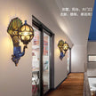 Outdoor courtyard pillar wall lamp waterproof terrace retro courtyard villa exterior wall balcony outdoor courtyard lamp