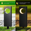 Solar Pathway Lights Outdoor Waterproof Bright Moon Auto On/Off Garden Light for Yard Patio Porch Lawn Outside Decor Lighting