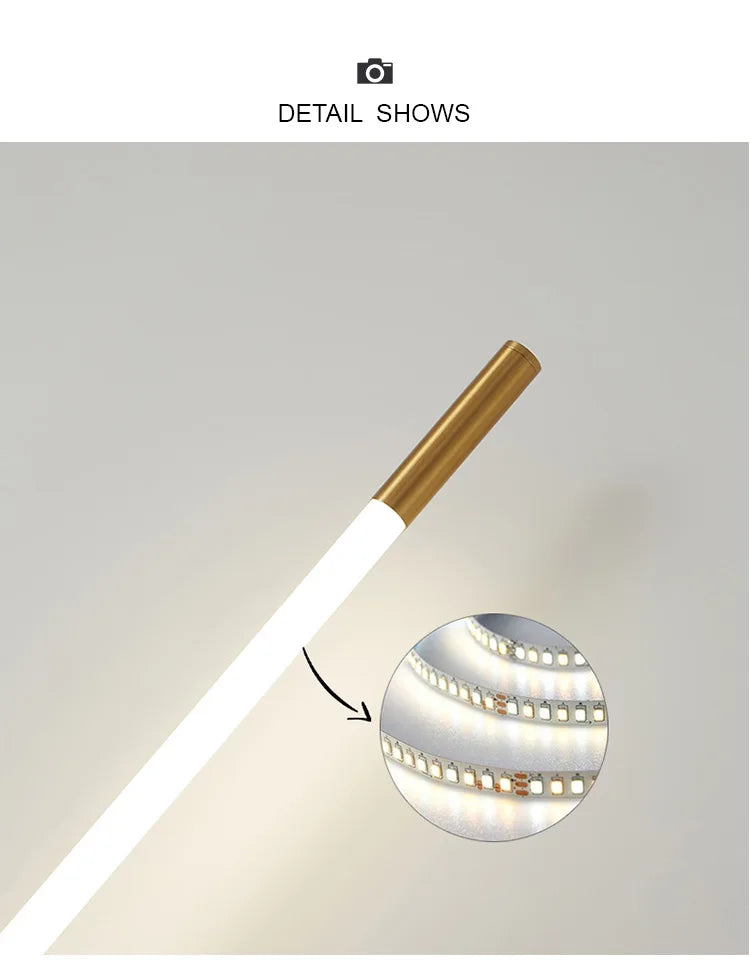Modern LED Long Wall Lights for Bedroom Lighting Living Room Background Decorate Stairs Lamp Hotel Black Gold Sconce Fixtures