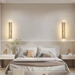 Modern Mirror Led Light Bedside Lamp Wabi Sabi Nordic Cracked Wood Wall Lamp for Living Room Hallway Office Decoration Lamp