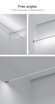 Steel Skyline Lights Modern Minimalist Linear Hallway Ceiling Lamp White Black Living Room Gallery Bedroom Ceiling Pendant Light