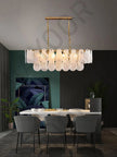 Cream Style Chandelier Lighting Fixtures Furniture Luxurious Living Room Decoration Glass Cloud Chandelier Simple And Modern