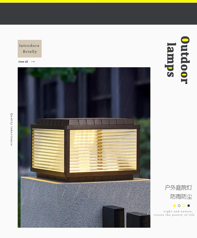 Lamp Display Lighting Decoration Garden Accessories Modern Designer Outdoor Light Yard Garten Lampe Outdoor Decoration