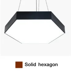Creative Hexagonal Led Lamps Office Chandelier Round Simple Y-shaped splicing Special-Shaped Chandelier Gym Office Light