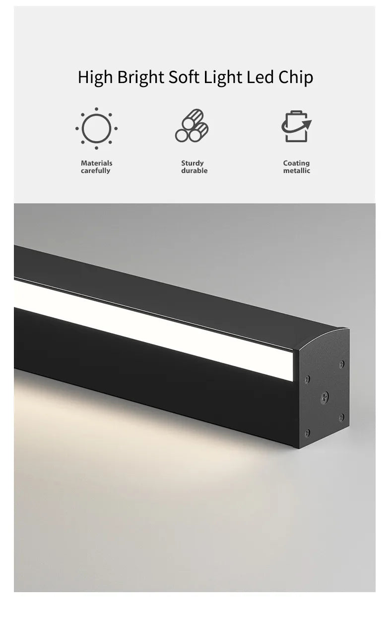 Minimalist Long Wall Lamp Modern Simple One Word Living Room Staircase Creative Background Wall Line Bedroom Bedside Light