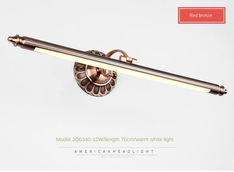 500mm europe american bathroom lamp retro bedroom mirror light led hotel restaurant decoration light  WF101309