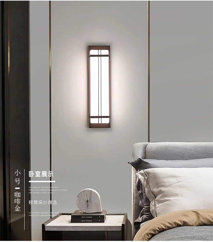 Outdoor wall lamp waterproof wall lamp Internet celebrity creative balcony aisle stairs bedroom living room new Chinese