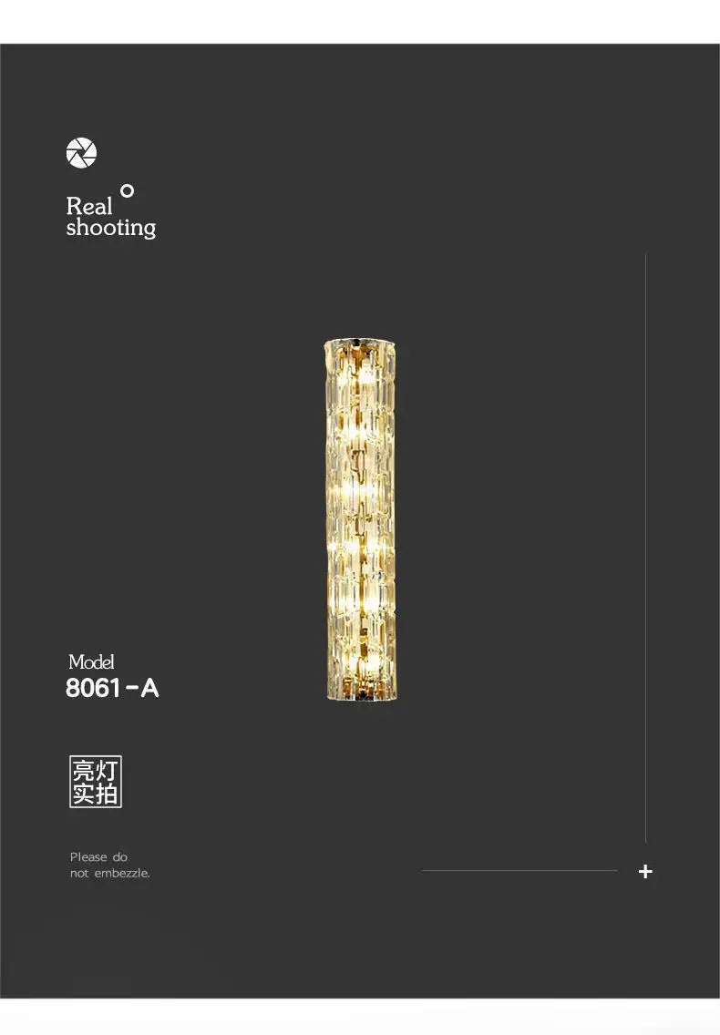 Nordic Cylindrical All Copper LED Wall Lamps Ripple Glass Lampshade Living Room Bedroom Restaurant Corridor Sconces Light