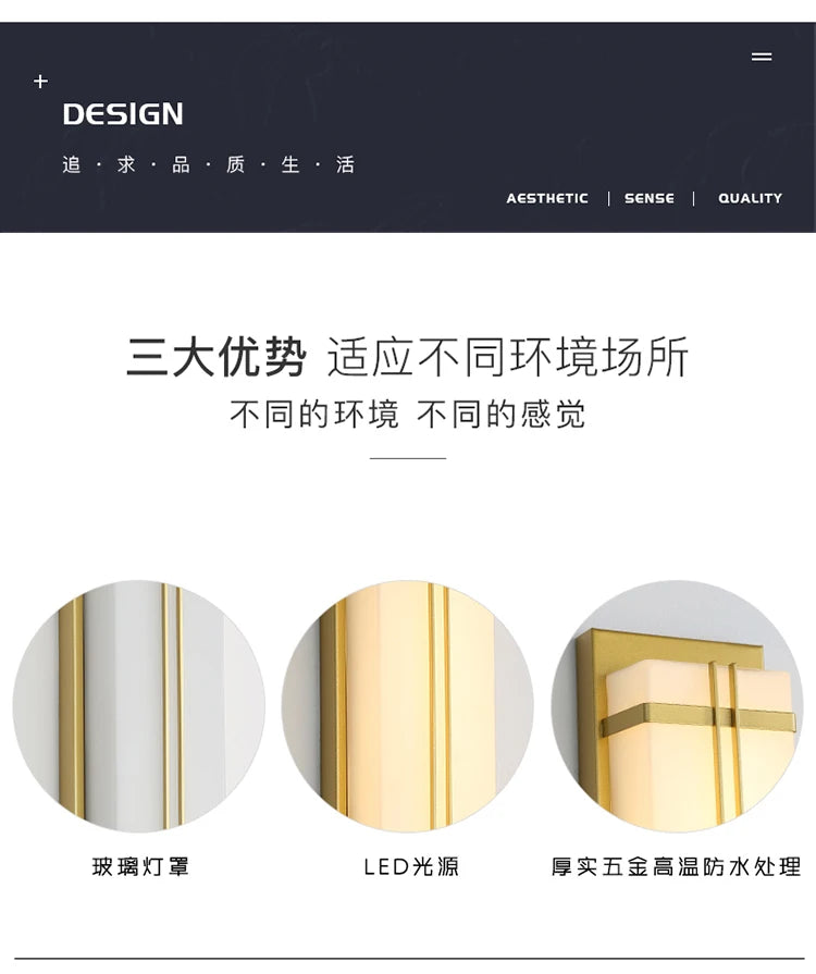 Outdoor wall lamp waterproof wall lamp Internet celebrity creative balcony aisle stairs bedroom living room new Chinese