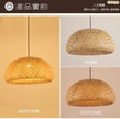2025 Bamboo Pendant Lamps Hand Knitted Chinese Style Weaving Hanging Lamps 26cm Restaurant Home Decor Lighting Fixtures HOT