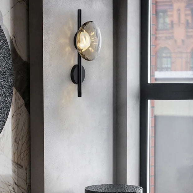 Modern Minimalist Art Frosted Cover Long Pole Wall Lamp Corridor Restaurant Hotel Corridor Bedroom Decoration Bedside Lamp