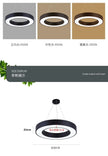 LED round Ring Chandelier Industrial Style for Office Shop Lobby Circle Engineering Lighting Fixture