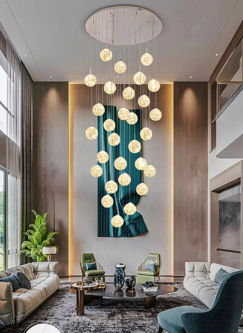 New models Nordic Home Decoration Stair Chandelier Living room and Dining room Pendant Lights Ceiling light indoor Lighting