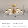 Modern LED Glass Ball Chandeliers Living Room Dining Table Salon Chandelier Bedroom Ceiling Chandelier Home Decoration Lighting