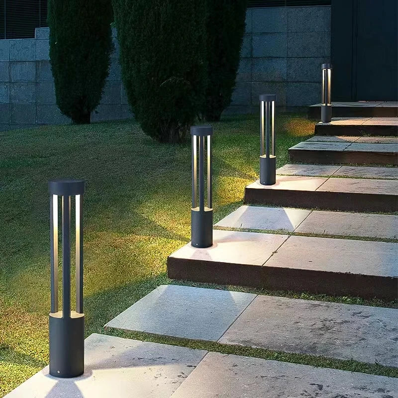 ASANZUO Outdoor Waterproof Lawn Lamp Aluminum Landscape Light Villa Garden Light LED Street Light Courtyard Standing Lamp