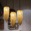 Southeast Asian Individuality Hand Woven Bamboo Chandelier Chinese Lamps Tea Room Restaurant Hotel Artistic Modeling Lampshade