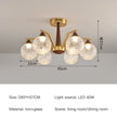 Wabi Sabi Glass Chandeliers For Dining Tables Living Room Kitchen Office Coffee Hanging Lamp Nordic Home Decor Ceiling Lights