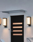 Outdoor Waterproof Wall Lamp for Courtyard Villa Entrance Garden Yard Lighting Modern Simple Style Metal+PC Light Source