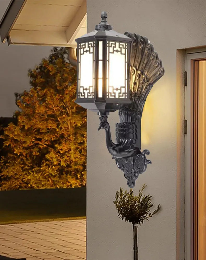 European Style Outdoor Entrance Villa Balcony Waterproof Retro Courtyard Terrace Wall Light