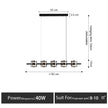 Modern Hanging Led Pendant Lights For Dining Room Kitchen Island long Bar Chandeliers decoration home decor Black light fixtures