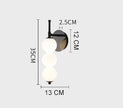 Nordic Wind Gourd Wall Lamp Minimalist LED Milky White Light For Living Room Study Bedroom Bedside Home Decoration Light Fixture