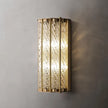 Modern Copper Wall Lamp for Hotel Villa Living Room Porch Office Corridor Long Glass LED Sconce Wall Light Home Decor