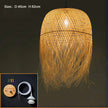 Southeast Asian Individuality Hand Woven Bamboo Chandelier Chinese Lamps Tea Room Restaurant Hotel Artistic Modeling Lampshade