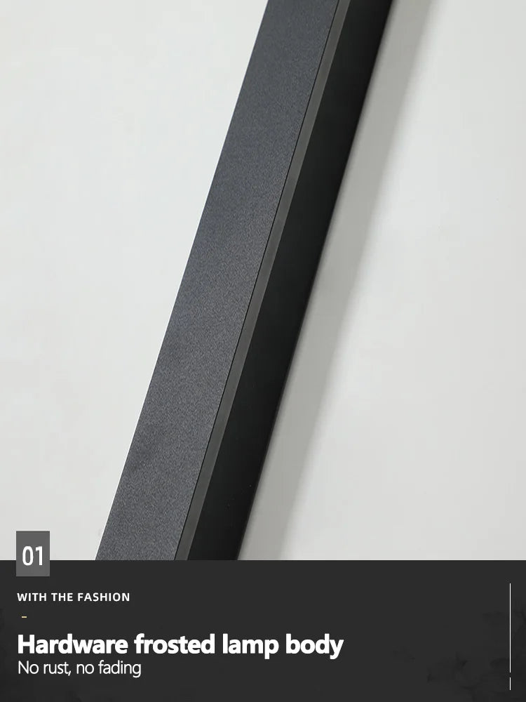 Outdoor waterproof wall lamp LED strip background wall lamp stair garden lamp living room bedroom bedside ip65 wall lights