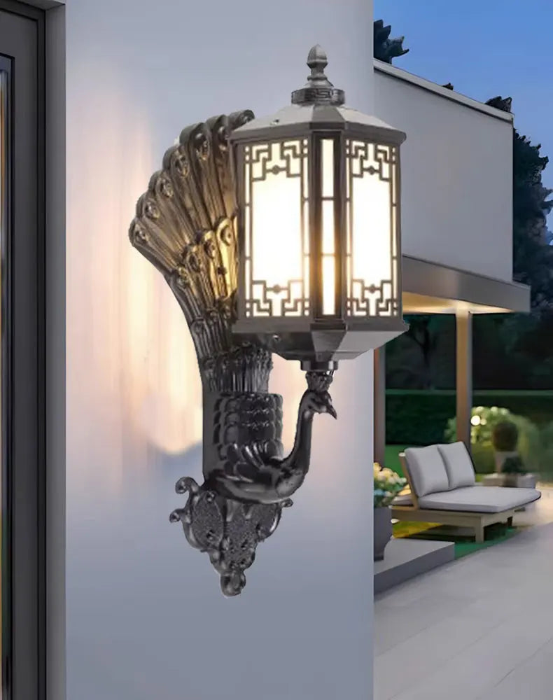 European Style Outdoor Entrance Villa Balcony Waterproof Retro Courtyard Terrace Wall Light