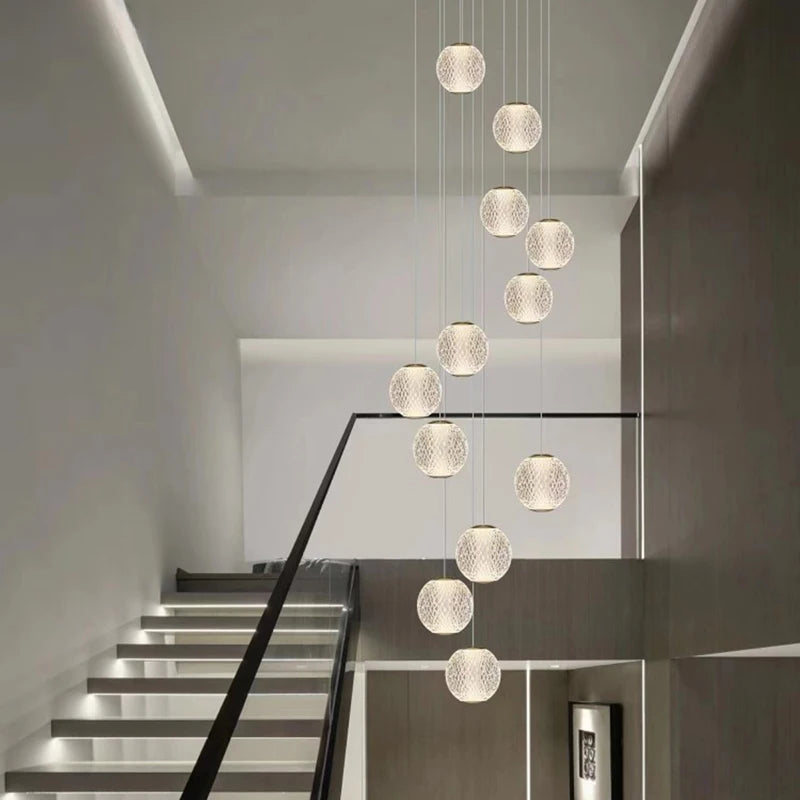 Modern Stair chandelier Pendant lights indoor lighting Ceiling lamp hanging light led Chandeliers for living room indoor lightin