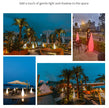 Hotel Restaurant Courtyard Garden Decoration Outdoor Variable Light Emitting Diode Luminous Water Droplet Floor Lamp