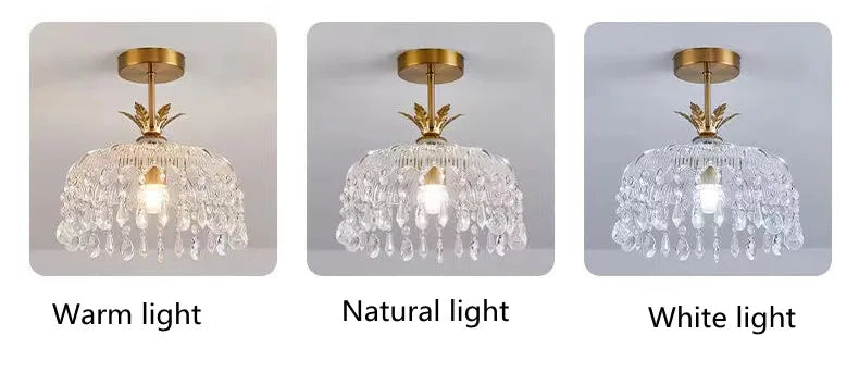 Modern Creative led crystal chandelier hallway chandeliers E27 bulb led lamps Indoor crystal led lustre chandeliers