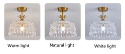 Modern Creative led crystal chandelier hallway chandeliers E27 bulb led lamps Indoor crystal led lustre chandeliers
