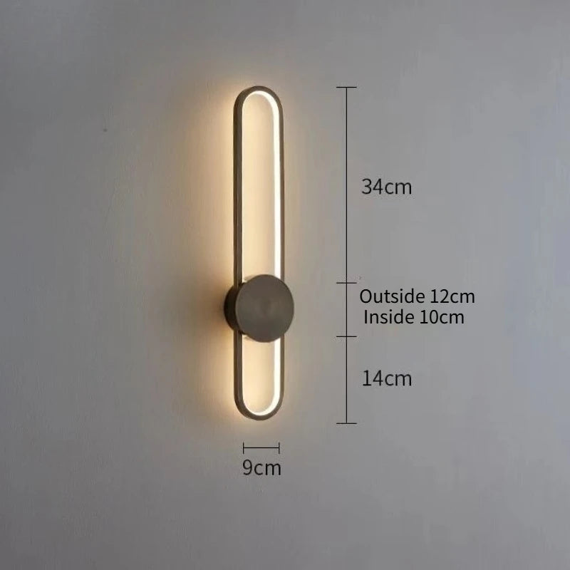 Modern Sconce LED Long Wall Light for Bedroom Living Room Surface Mounted Background Room Decor Wall Lighting Fixture