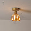 Modern Pendant Ceiling Lamp with Glass Shade for Kitchen Aisle Balcony Bedroom Home Art Deco Led Ceiling Lights Fixtures E27