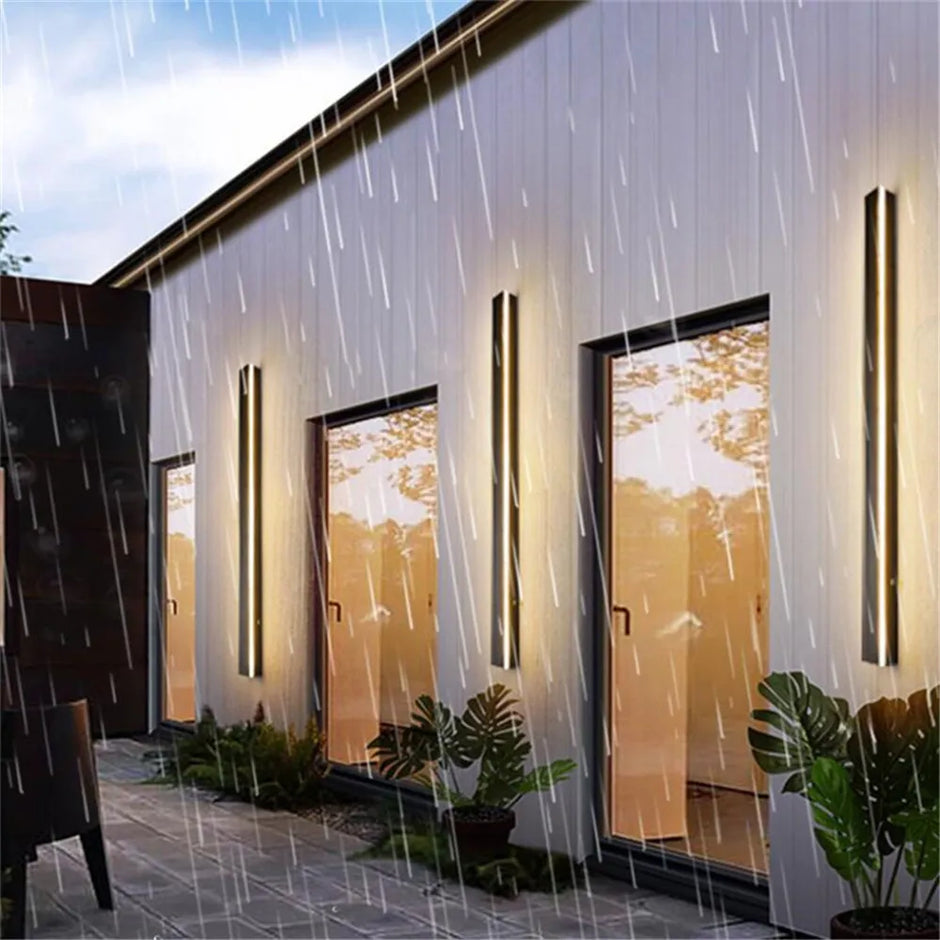 1PCS Outdoor Waterproof IP65 AC85-265V Long Wall Lamp For Garden Porchlight Bedroom Bedside Modern Indoor Lighting