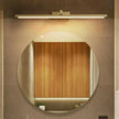 Modern Gold Copper Wall Light Rotatable Mirror Bathroom Bedroom Sconce Brass Simple Lamp GN421TN