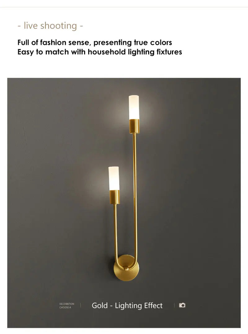 Modern LED Wall Lamps Wall Lighting Fixtures for Bedroom Living Room Indoor G9 Bulb LED Wall Sconce for Kitchen Dinning Room