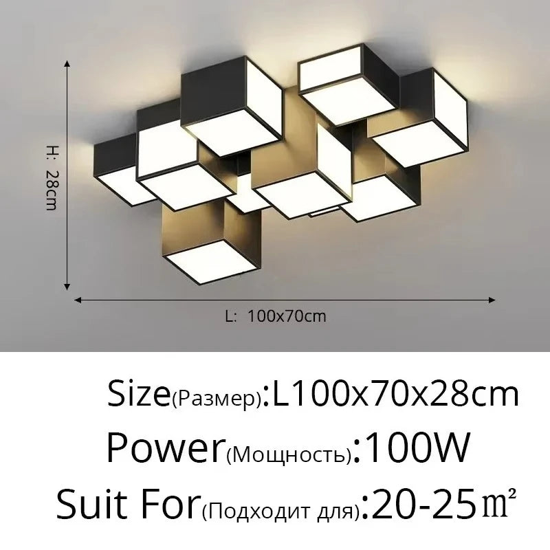 Nordic Designer Combination Honeycomb LED Indoor Ceiling Lamp,Remote Dimming Lustres Living Room Pendant Light Bedroom Decor