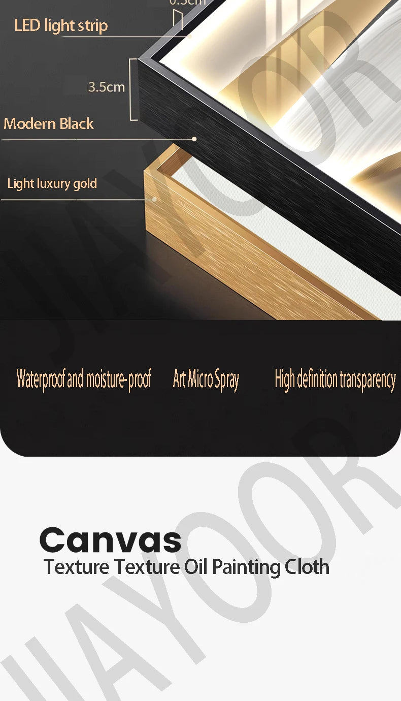 Entrance Foyer Decoration Painting Light High-end Ornament Led Room Light Interior Wall Lamp Home Decoration Item Picture