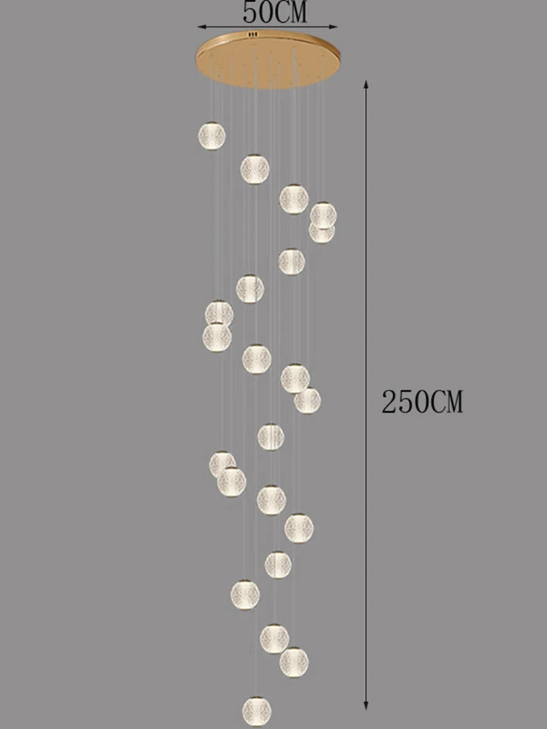 Modern Stair chandelier Pendant lights indoor lighting Ceiling lamp hanging light led Chandeliers for living room indoor lightin