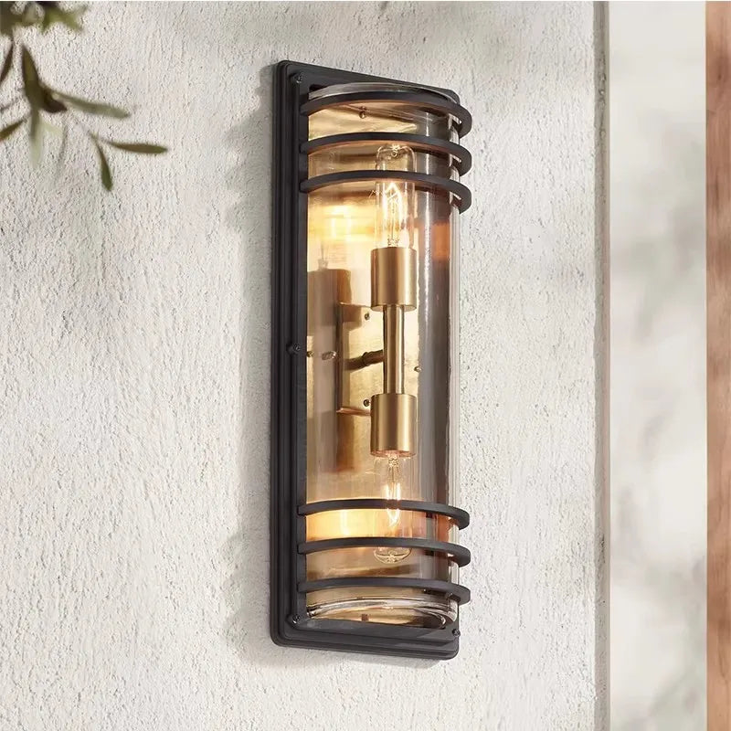 Outdoor Waterproof Wall Lamp - All Aluminum Moisture-Proof Decorative Lighting for Balcony Entrance Door Courtyard Garden